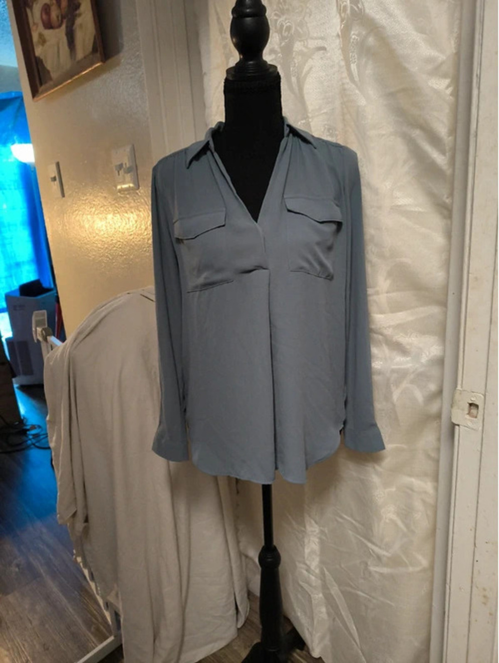 #AnnTaylor #Blouse #Gray #NWOT